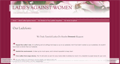 Desktop Screenshot of ladiesagainstwomen.com
