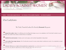 Tablet Screenshot of ladiesagainstwomen.com